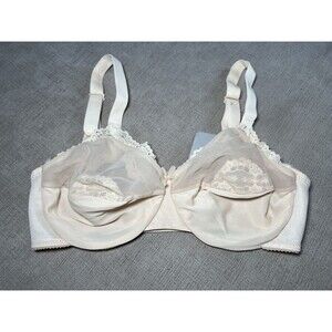 Vintage Nene Bra Womens 34D Full Cup Soft Wireless Made USA Lingerie 80s